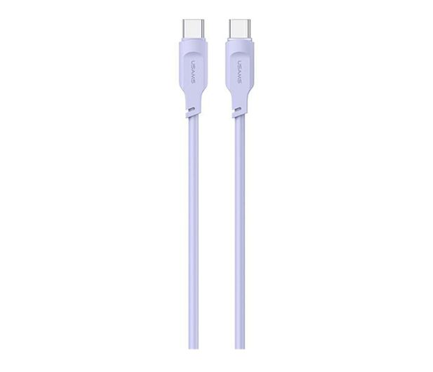 USAMS Kabel USB-C na USB-C 100W 1,2mPort Display purpurowy - 1569044 - zdjęcie